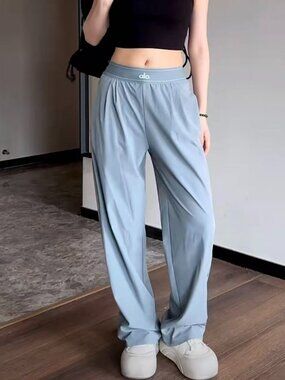 NWT ALO Yoga Women's Suit Up Trouser🌺Steel Grey ( Regular 30“inches ) Versatile
